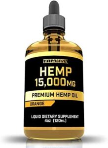 iVitamins Hemp Oil Drops for Pain : 15,000mg : May perhaps Assistance with Irritation, Agony, Joint Reduction, Hair, Skin, Nails & A lot more : Hemp Extract : Wealthy in Omega 3,6,9