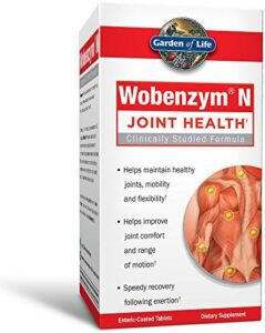 Garden of Lifetime Joint Dietary supplement for Males and Females – Wobenzym N Systemic Enzymes, Clinically Researched Formulation for Balanced Joints, Mobility, Overall flexibility, Publish-Physical exercise Restoration, Gluten Free, 200 Tablets