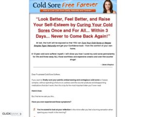 Chilly Sore Cost-free For good – How to Treatment Chilly Sore Simply, The natural way and Eternally!